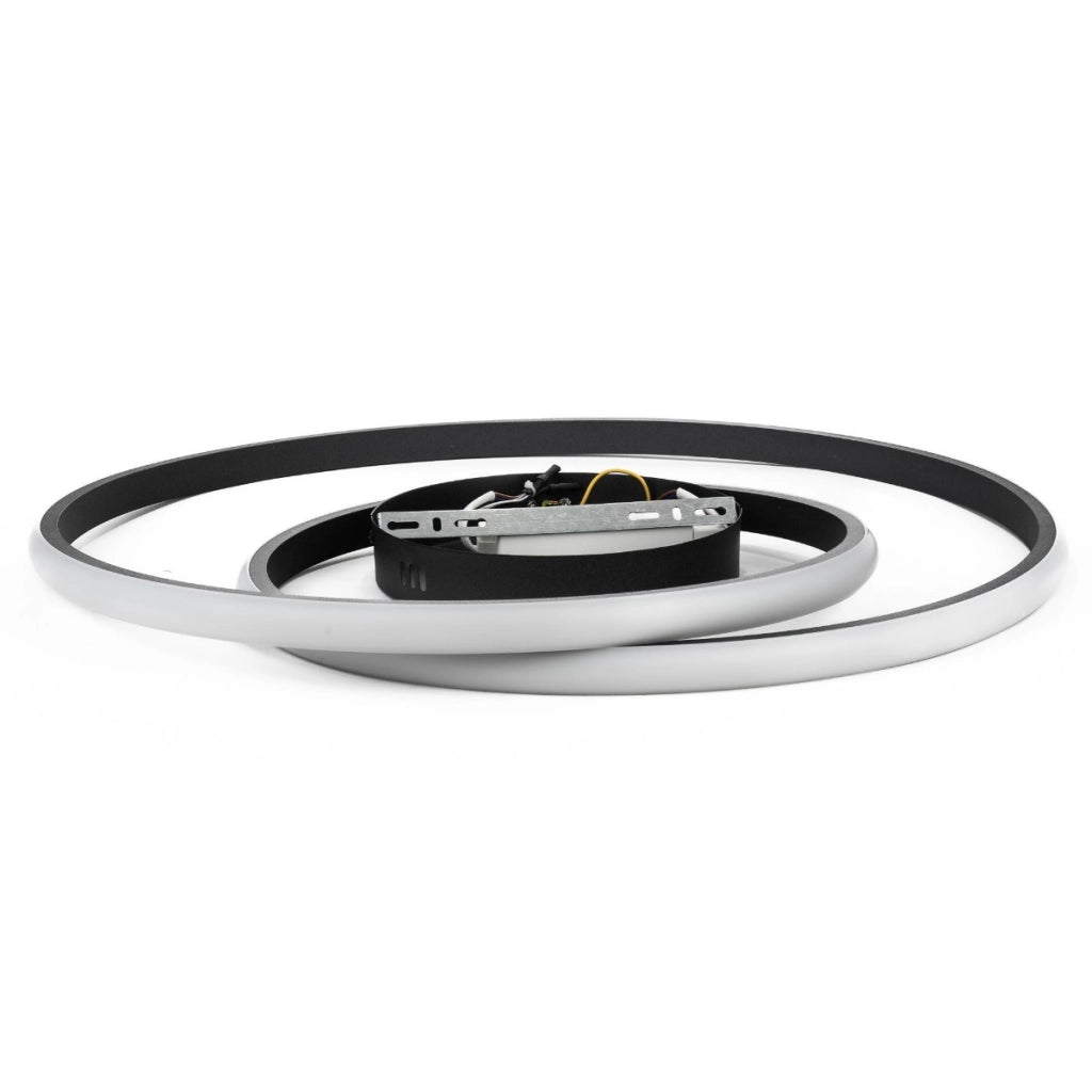 Plafoniera LED 48W nera 62 cm 4000K dimmerabile V-TAC