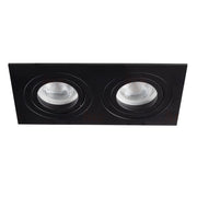 Kanlux SEIDY faretto da incasso doppio nero GX5.3 50W