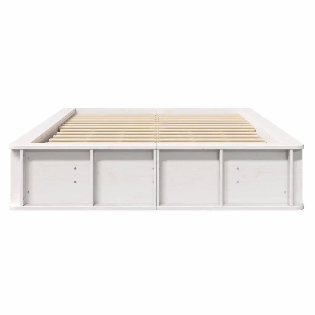 vidaXL Struttura del letto con archiviazione Bianco 120 x 200 cm legno