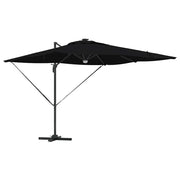 Ombrello | Parasol Roma Nero 286 x 284 x 270 cm Alluminio e Poliestere