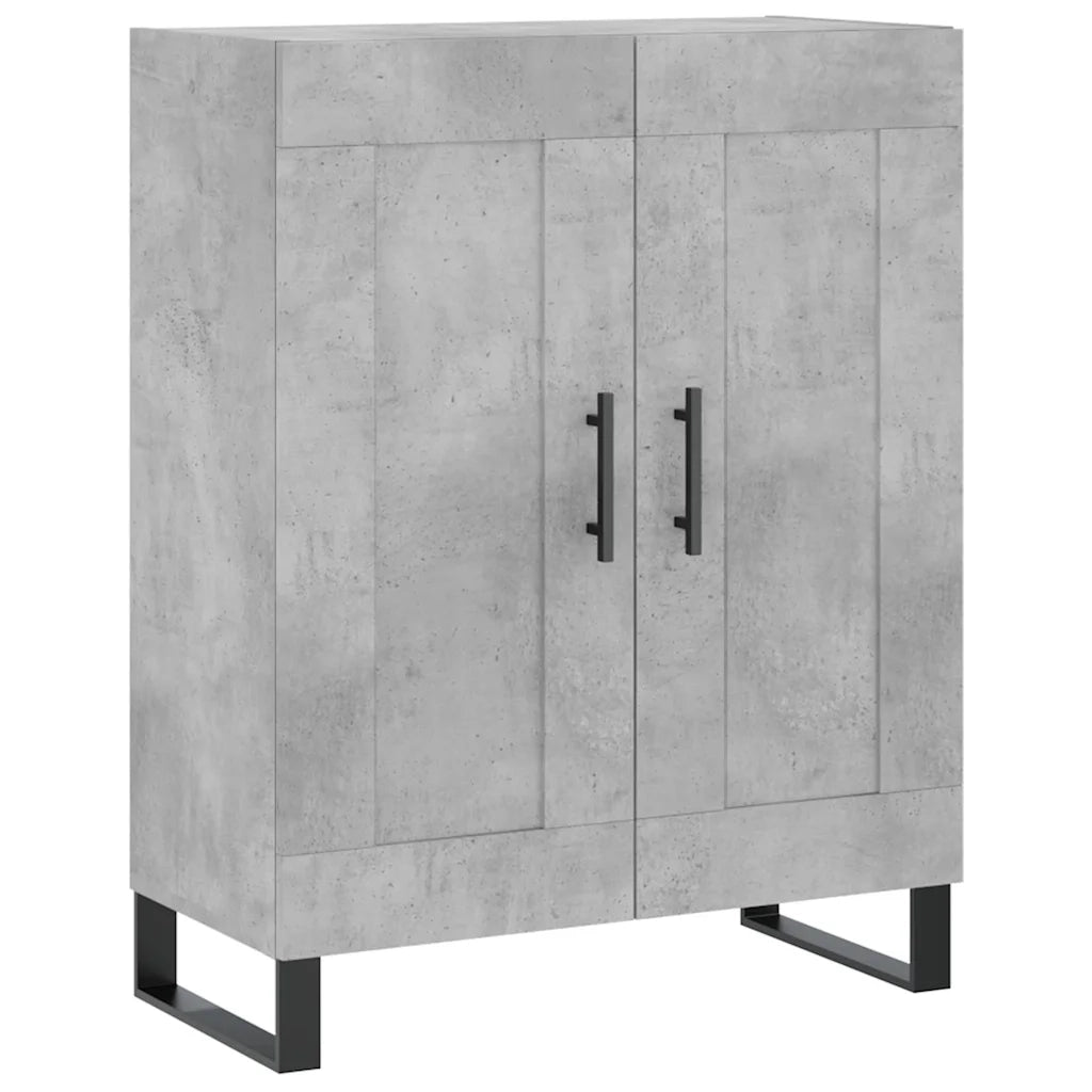 Credenza | Madia | Buffet da pranzo | Armadio da pranzo Grigio Cemento 69,5x34x180 cm in Legno Multistrato
