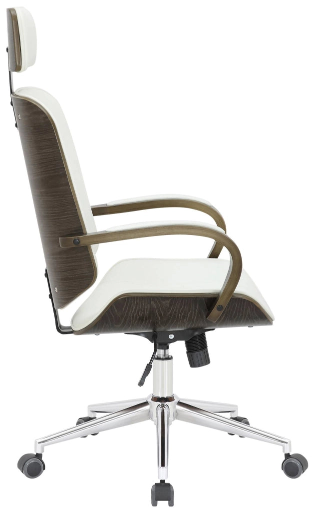 Sedia da ufficio Dayton bianco/grigio