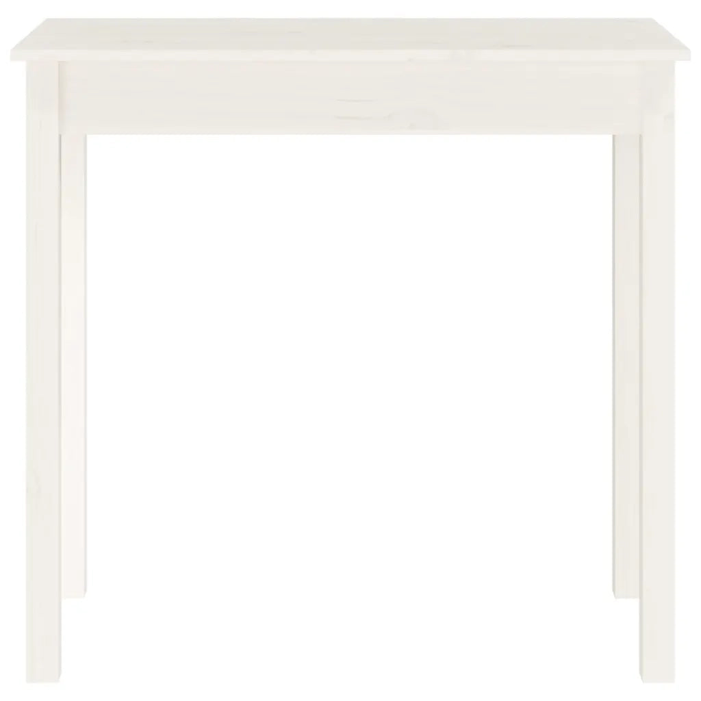 Tavolo Consolle | Tavolo d'Ingresso Bianco 80x40x75 cm in Legno Massello di Pino