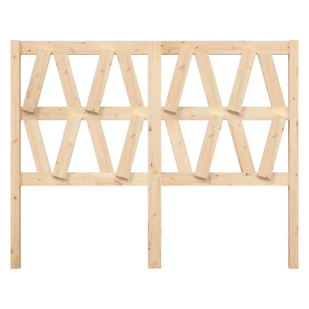 Testiera per Letto 156x4x100 cm in Legno Massello di Pino