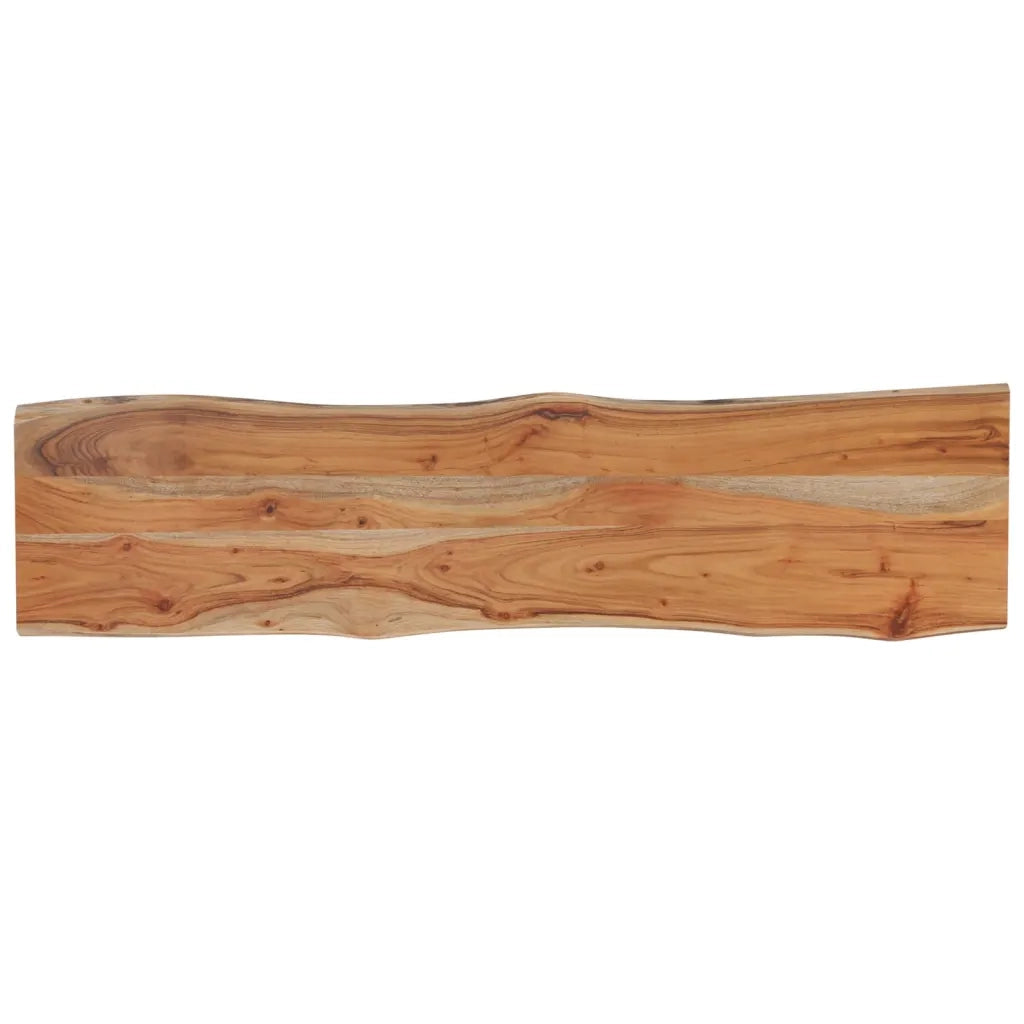 Piano Tavolo | Superficie Tavolo | Piano Scrivania 160x40x2,5 cm Rettangolare Legno Acacia Bordi Vivi