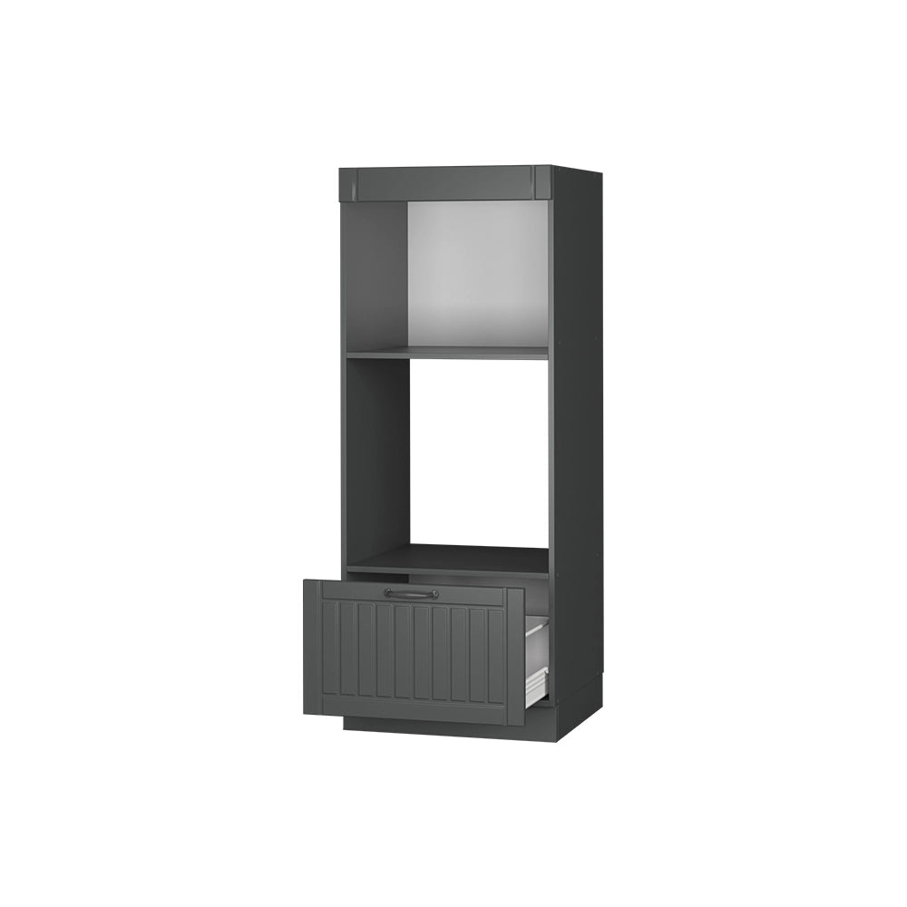 Vicco Set mobili bagno Grigio scuro 60 cm aperto