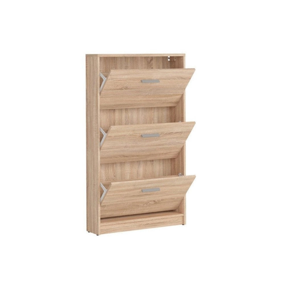 Scarpiera 3 ante a ribalta colore rovere Nepo 69,5x17.5x120H