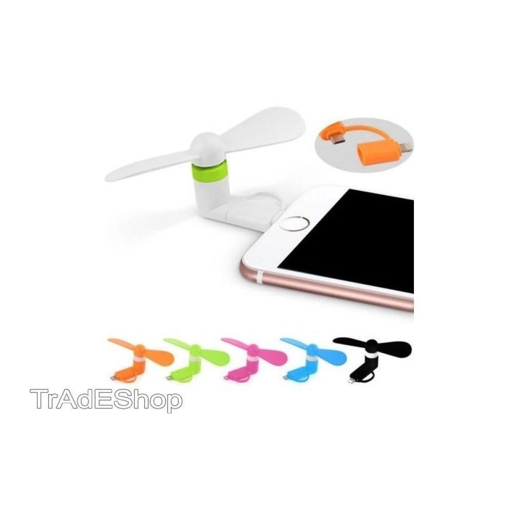 Trade Shop - Ventilatore Mini Fan Portatile Usb Per Pc Notebook Miniusb Smartphone Cellulare -
