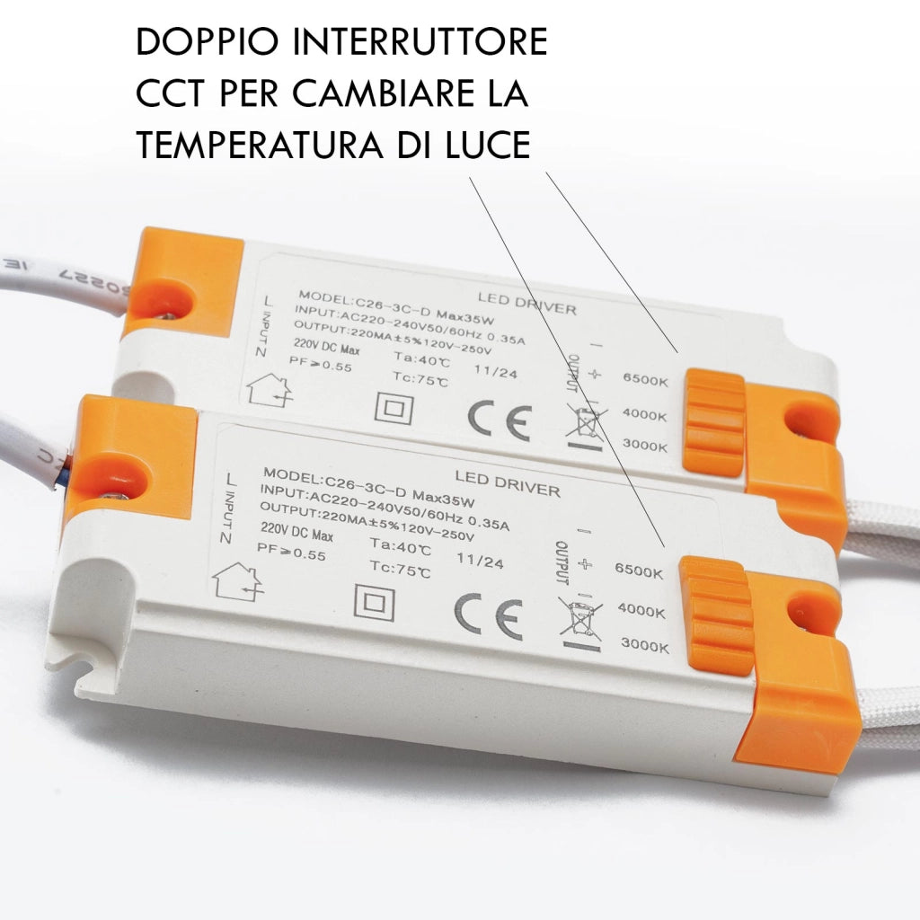 Plafoniera moderna LED 70W CCT DA 3000K A 6500K 6 quadrati luce soffitto camera letto soggiorno salotto 230V