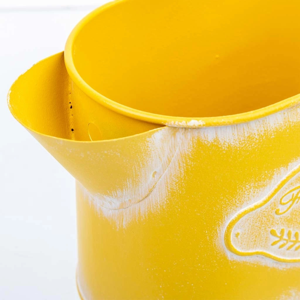 Annaffiatoio in metallo giallo 20,5x8,5x105/11h cm