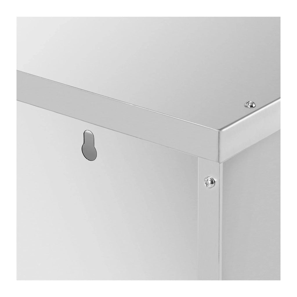 Pensile in acciaio inox pensile con ante scorrevoli pensile da cucina pensile in acciaio inox 900 x 400 x 500 mm portata 60 kg 14_0005002