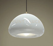 LUXOR-G Sospensione 1 luce in vetro grigio con particolare in ottone spazzolato e cavo nero in tessuto regolabile lungo 400cm Attacco E27 senza base