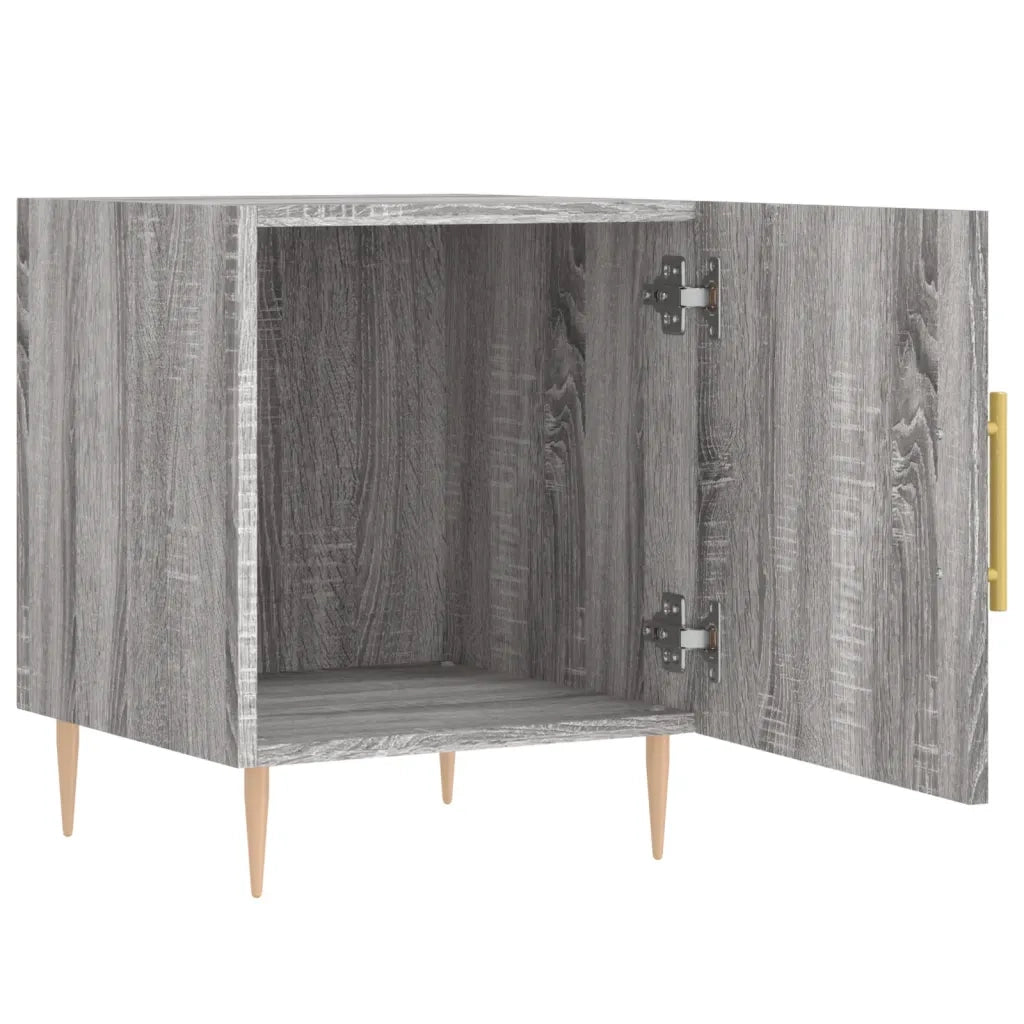 Comodino Grigio Sonoma 40x40x50 cm in Legno Multistrato 827544