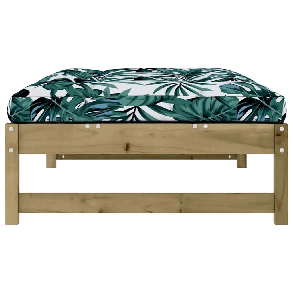 Sedia da giardino-Poggiapiedi da Giardino 120x80 cm in Legno Impregnato di Pino 204567