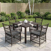 Sedie da giardino 4 pz Nero 42025130