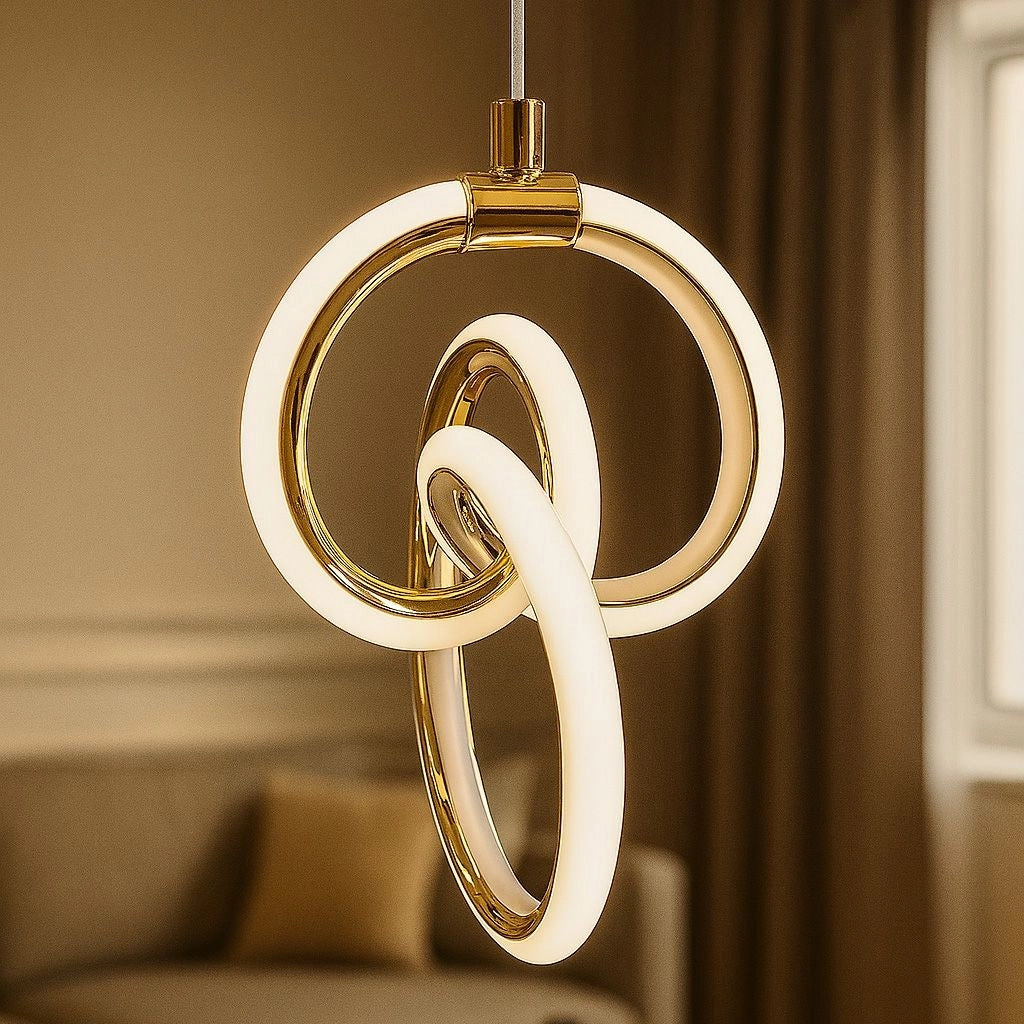 Lampada A Sospensione Led Lhj092-1cp Gold