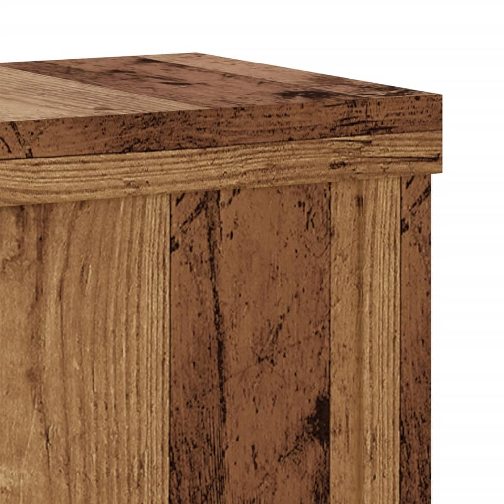 Portavasi mobili per fiori set da 2 legno di recupero legno ingegnerizzato marrone 02_0045380