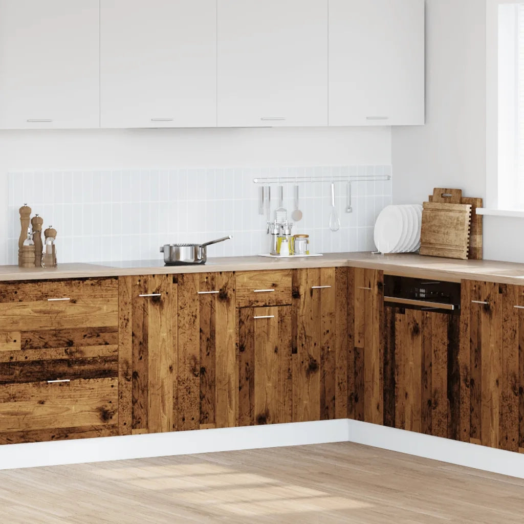 vidaXL Mobile con Cassetto “Lyon” Legno Antico 40x46x81,5cm