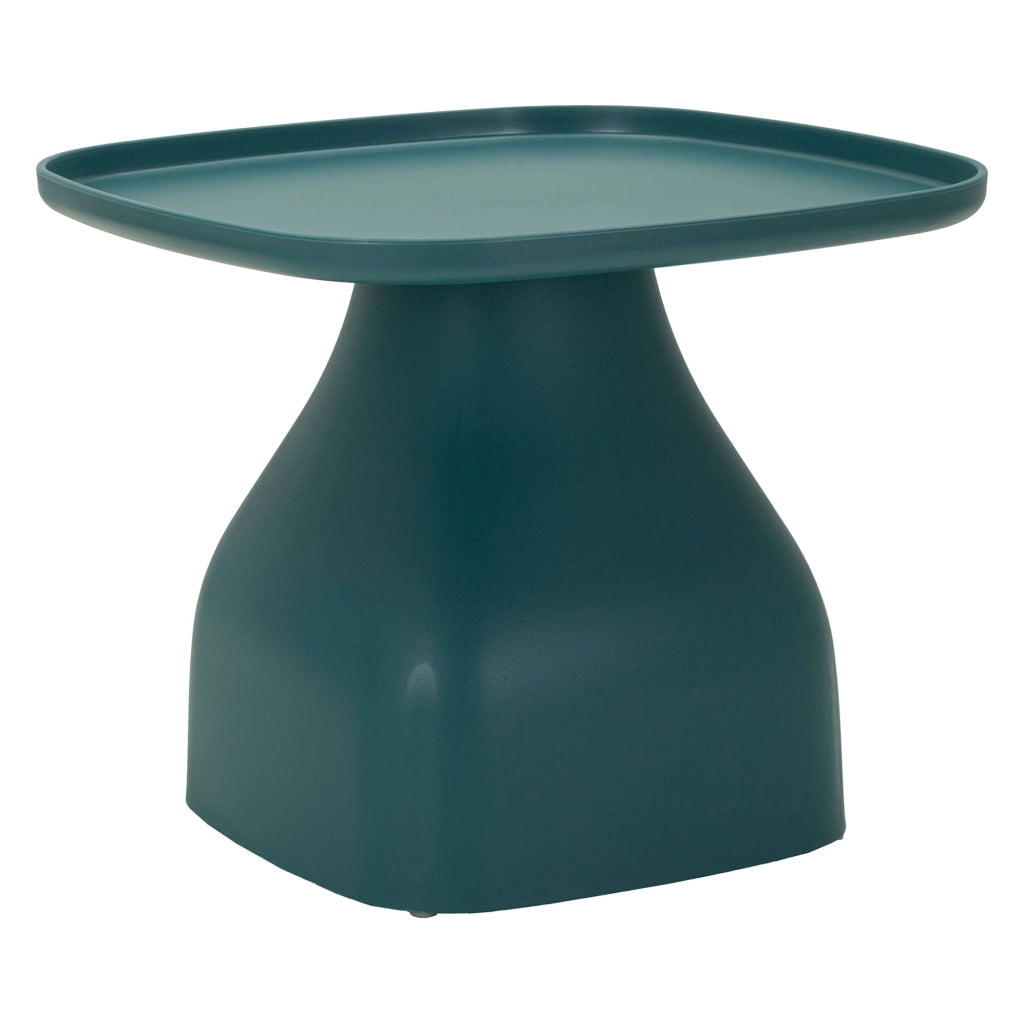 Midelt, Tavolino da Salotto Adatto per Indoor/outdoor Angoli Arrotondati, 48x48x38h cm blu