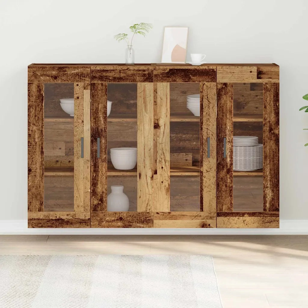 Armadi da Parete 2 pz Legno vecchio 69,5 x 34 x 90 cm CFW6914760