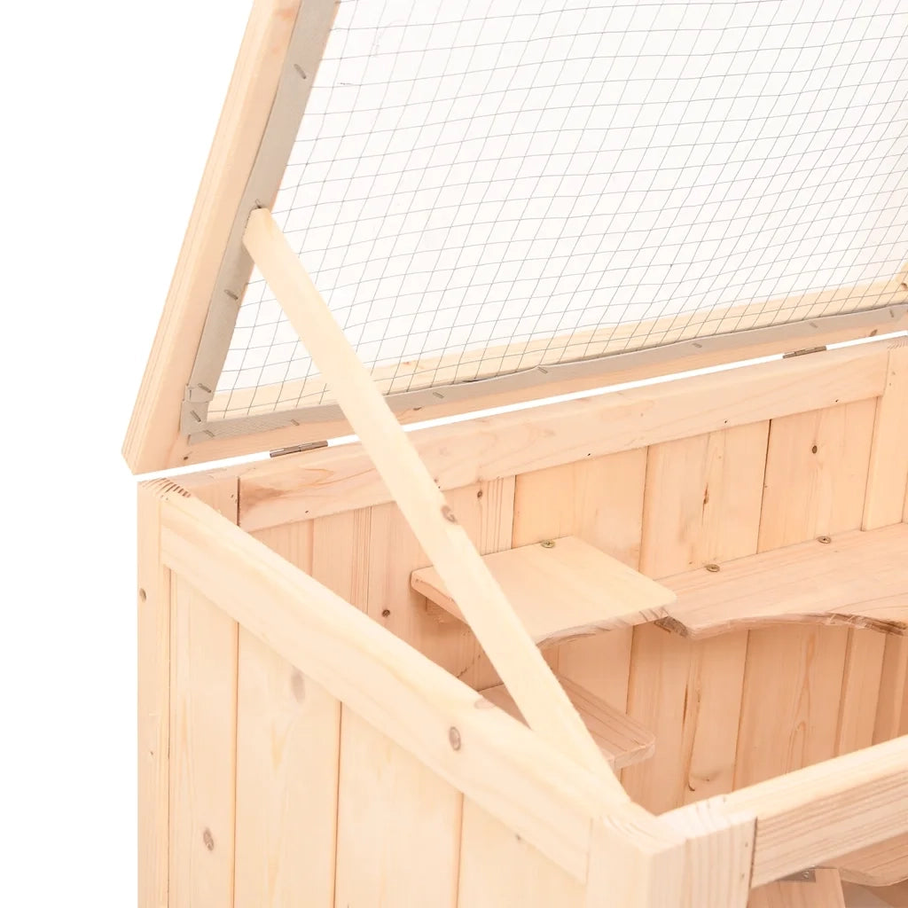 Gabbia per criceti 55x40x80 cm in legno massello di abete CFW6985908