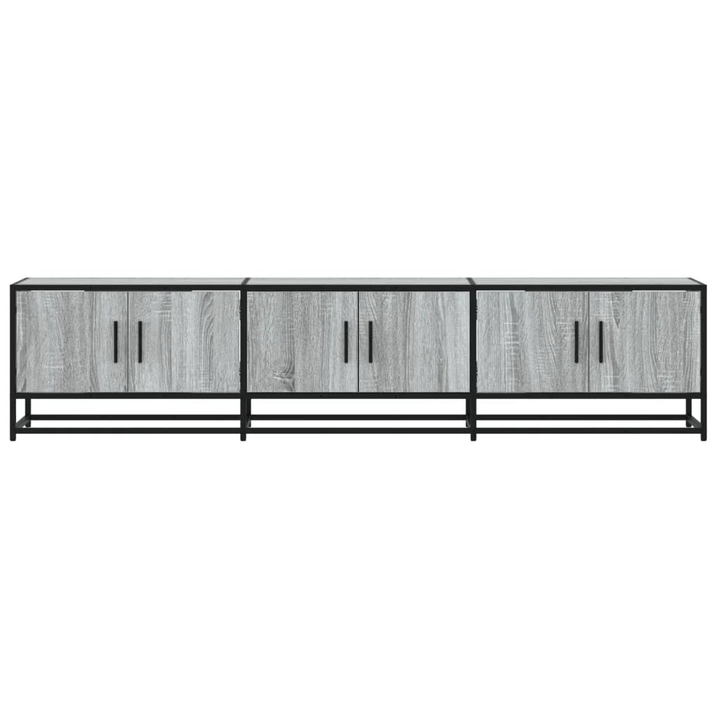 Mobile TV multimediale mensola TV credenza TV sala da pranzo soggiorno camera da letto Sonoma 180 x 35 x 41 cm legno ingegnerizzato grigio 02_0028431