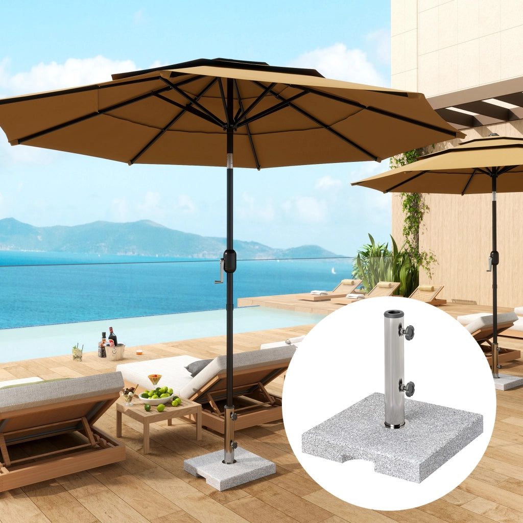 Base per Ombrellone Quadrata ¨C zephmum ¨C Grigio 21 kg