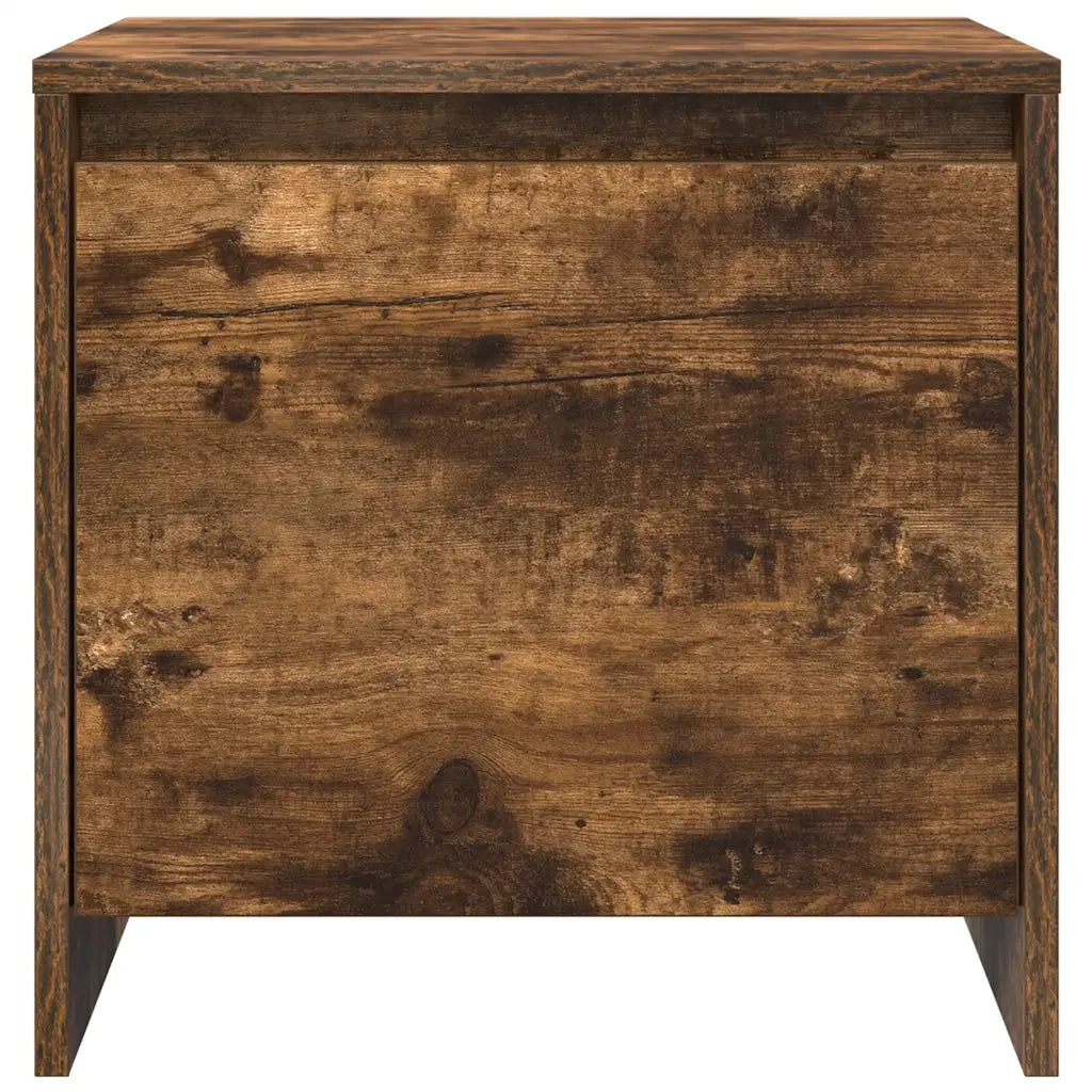 Comodino-Tavolino da notte Rovere Fumo 45x34x44,5 cm in Truciolato