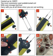 Indotto a induzione 4 pezzi - Acciaio - Resistente al calore fino a 1200°C - Cassetta di attrezzi - Portatile - Diversi diametri - Indotto a induzione
