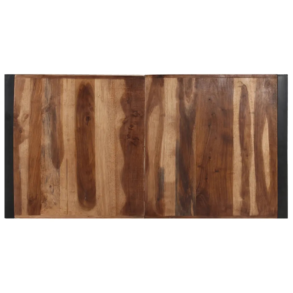 Tavolino 140x70x40 cm in Legno Massello con Finitura Sheesham cod mxl 22751