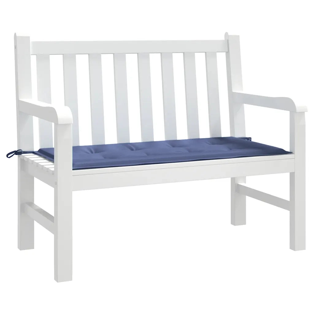 Cuscino Panca da Giardino Blu Marino 100x50x4 cm Tessuto Oxford