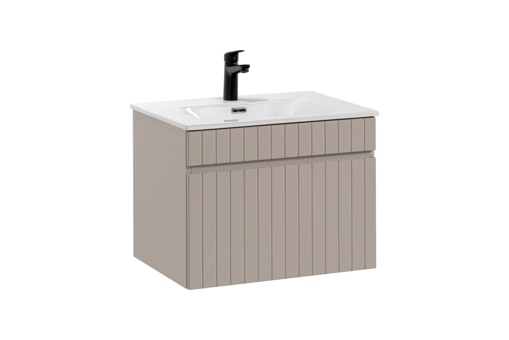 Set mobili bagno 60 cm con lavabo per mobile SKY Iconic Cashmere 60 cm