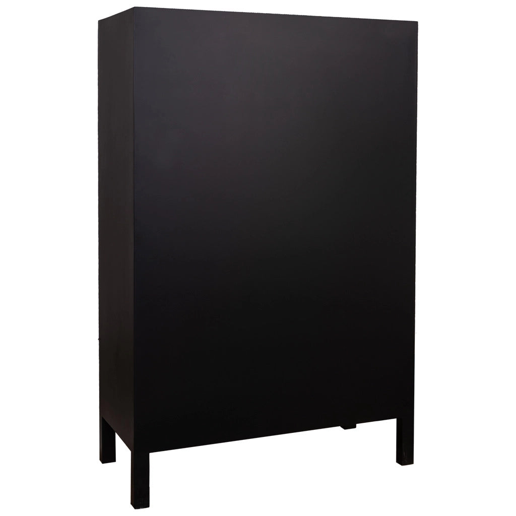 Armadio in legno con 4 cassetti e 2 porte 100x45x160
