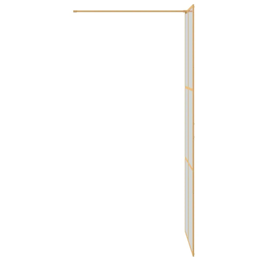 Parete Doccia Walk-in Oro 80 x 195 cm vetro temperato CFW4723701