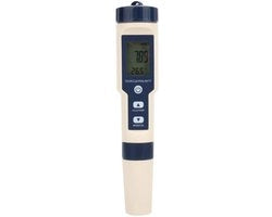 Misuratore di Qualità dell'Acqua 5 in 1 - pH/TDS/EC-Metro Digitale - Display Portatile/LCD - Compensazione di Temperatura Automatica - Precisione ± 2% - Metro dell'Acqua
