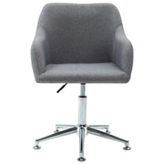 Sedia da Ufficio Girevole Grigio Chiaro in Tessuto 278505