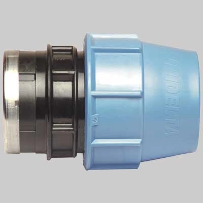 RACCORDO DIRITTO FEMMINA PLASTICA  75 x 2     UNIDELTA