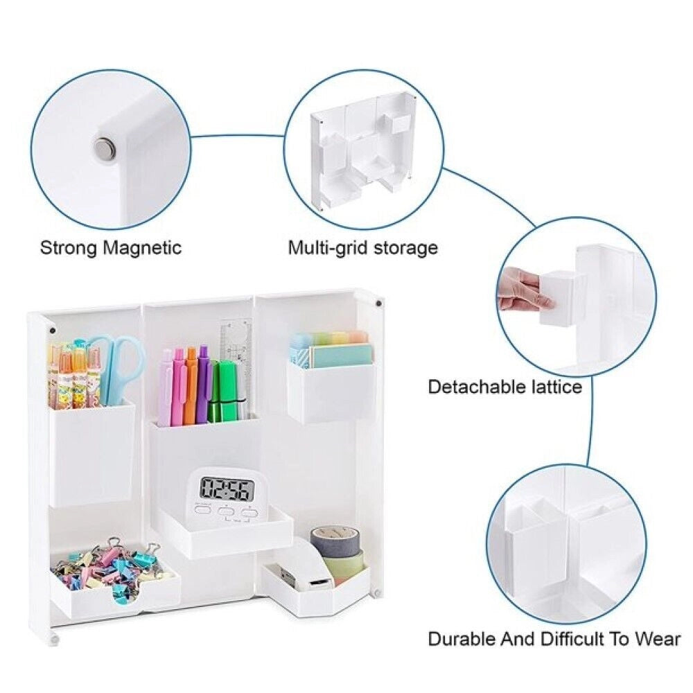 Organizer da scrivania multifunzione richiudibile portapenne cancelleria JK21196