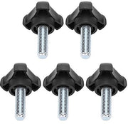 Viti a maniglia 5 pezzi M10 - Maniglia a testa triangolare - Materiale plastico - Progettata ergonomicamente - Sostenibile - Facile da utilizzare - Viti a maniglia