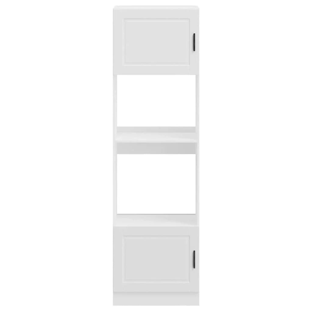 Set di 2 mobili da forno regolabili classici design moderno cucina 60 x 57 x 207 cm legno ingegnerizzato bianco 02_0055716