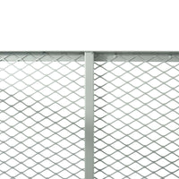 Compostiera 100x100x80cm per 800 litri di compost con griglie di metallo per il compostaggio aperto