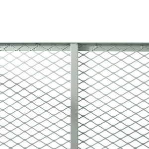 Compostiera 100x100x80cm per 800 litri di compost con griglie di metallo per il compostaggio aperto