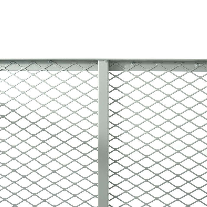 Compostiera 100x100x80cm per 800 litri di compost con griglie di metallo per il compostaggio aperto