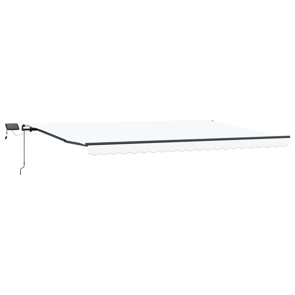 Tenda Retrattile Bianco 500 ×350 cm Tessuto 3331538