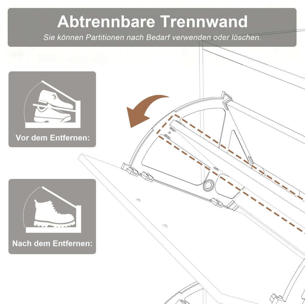 Set guardaroba modulare da ingresso con scarpiera e armadio