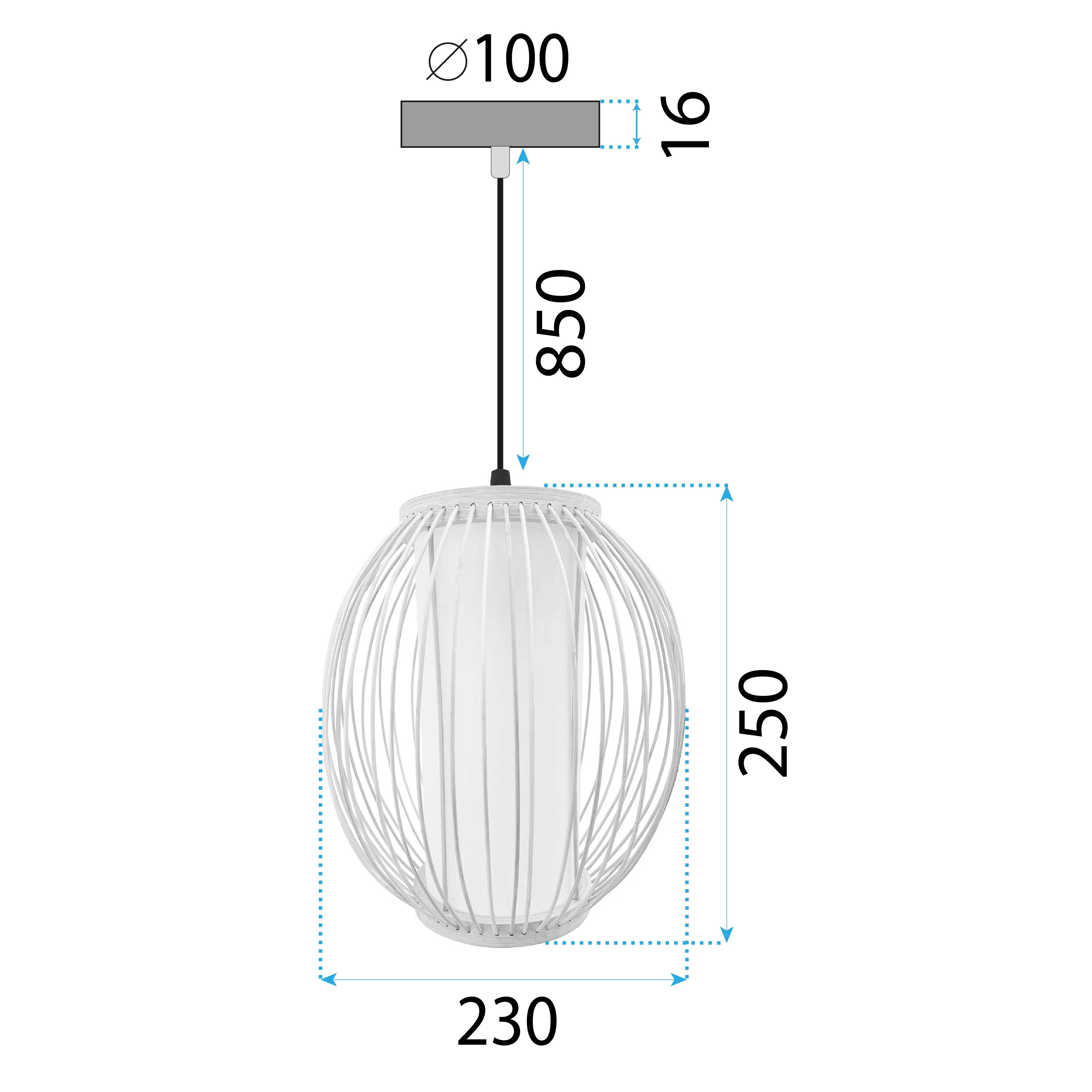 Lampada Da Soffitto Bamboo APP1634-1CP