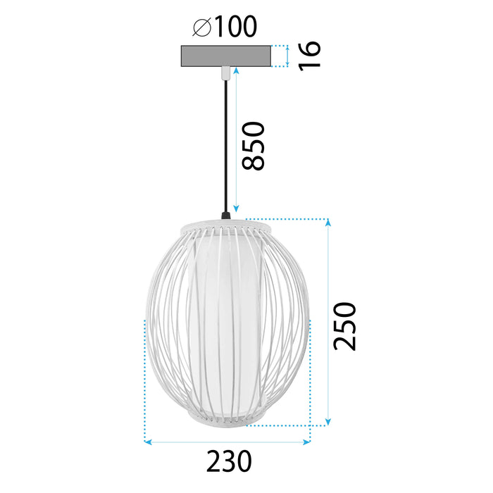 Lampada Da Soffitto Bamboo APP1634-1CP