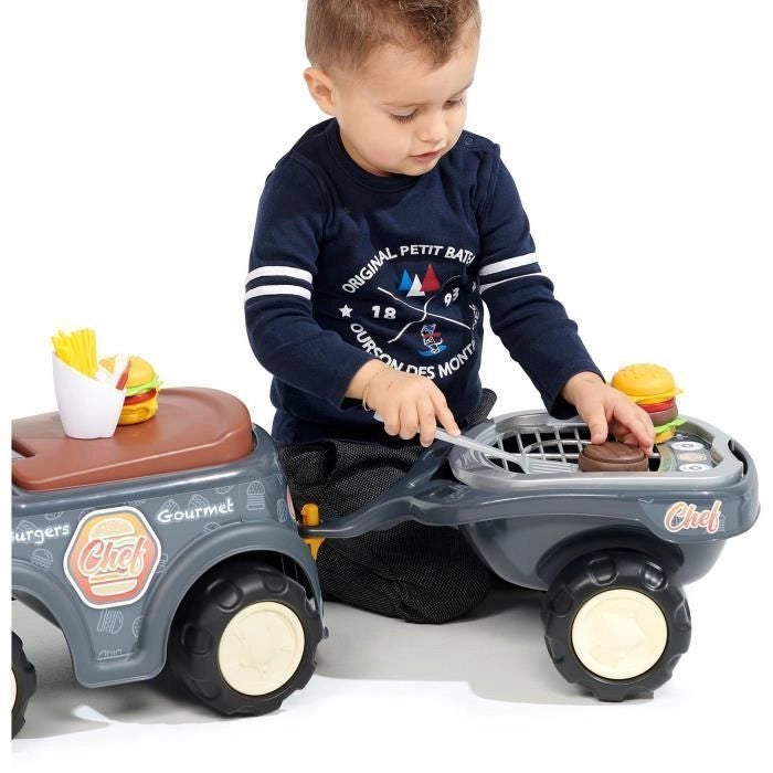 FALK - Food Truck Carrier - sedile apribile, volante con clacson, rimorchio e accessori