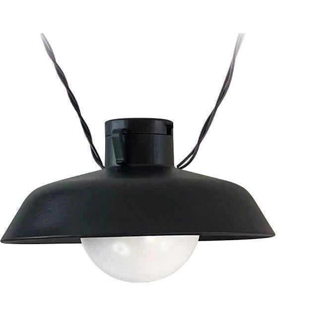 Ghirlanda solare - Luna - 5 m - Nero - 10 lampadine - 50 lumen - Ricaricabile tramite USB