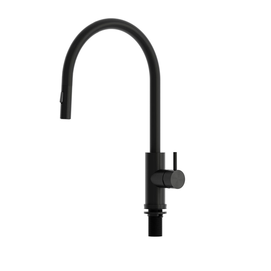 SINED Rubinetto Cucina Lavello con Beccuccio Estraibile Acciaio Inox 316L Nero LEVANTE RUBINETTO-LAVELLO-LEVANTE-ESTRAIBILE-NERO